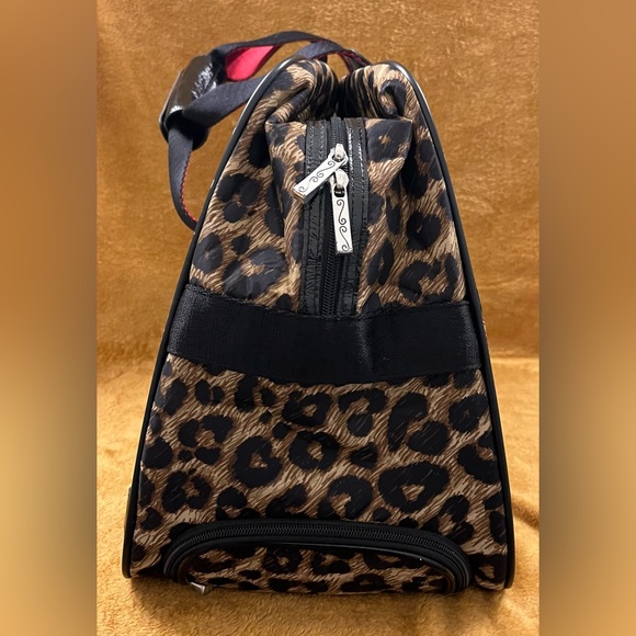 BRIGHTON AFRICA STORIES COLLECTION LEOPARD PRINT ROLLING WEEKENDER BAG - Picture 4 of 14